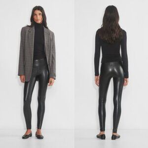 Black Leather Aritzia Leggings